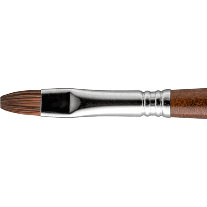 Кисть "Escoda Versatil Brush L/H", синтетика, темно-коричневый, плоская, №10 - 2