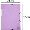 Папка на резинках "Aquarel", А4, 15 мм, картон, фиолетовый - 4
