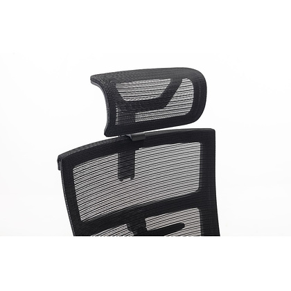 Кресло для руководителя EVOLUTION "FISHBONES", ткань, сетка, пластик, черный - 7