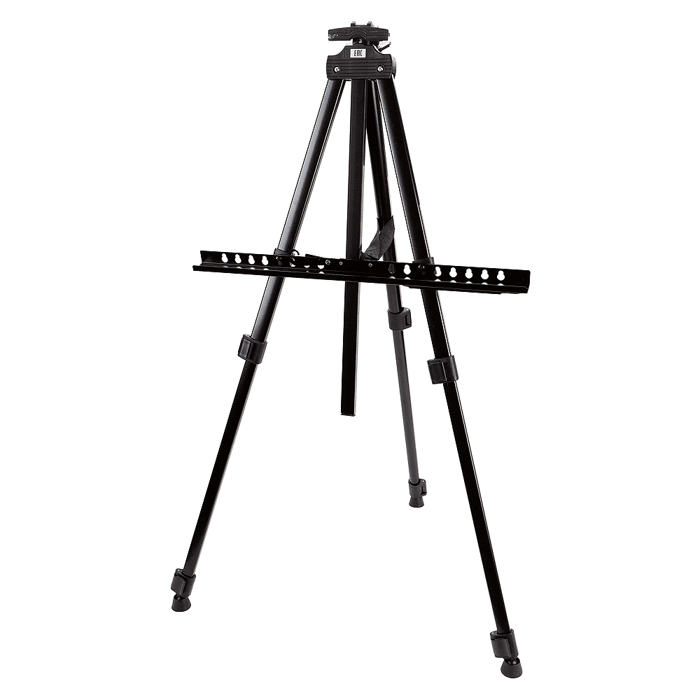 Мольберт тренога, алюминий, в чехле, с нижней штангой