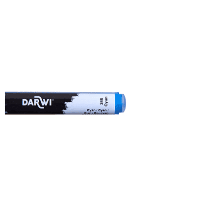 Маркер акриловый "Darwi.Marbel" 246, циан - 3
