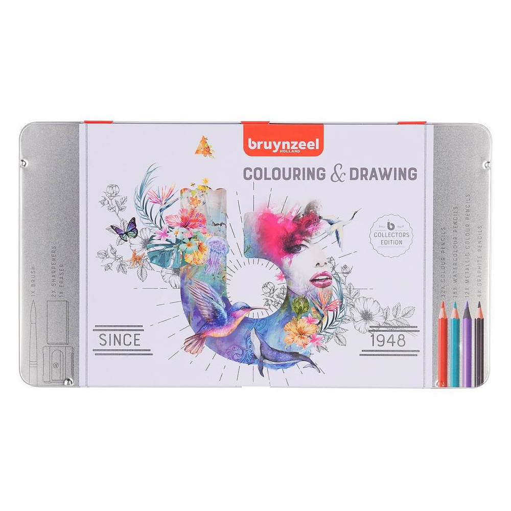 Набор карандашей "Bruynzeel Colouring&Drawing", 70 шт.