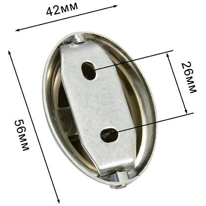 Крючок одинарный Solinne Classic 15011, хром - 5