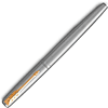 Ручка перьевая "Parker Jotter Stainless Steel CT", М, серебристый, золотистый, патрон синий, -30% - 2