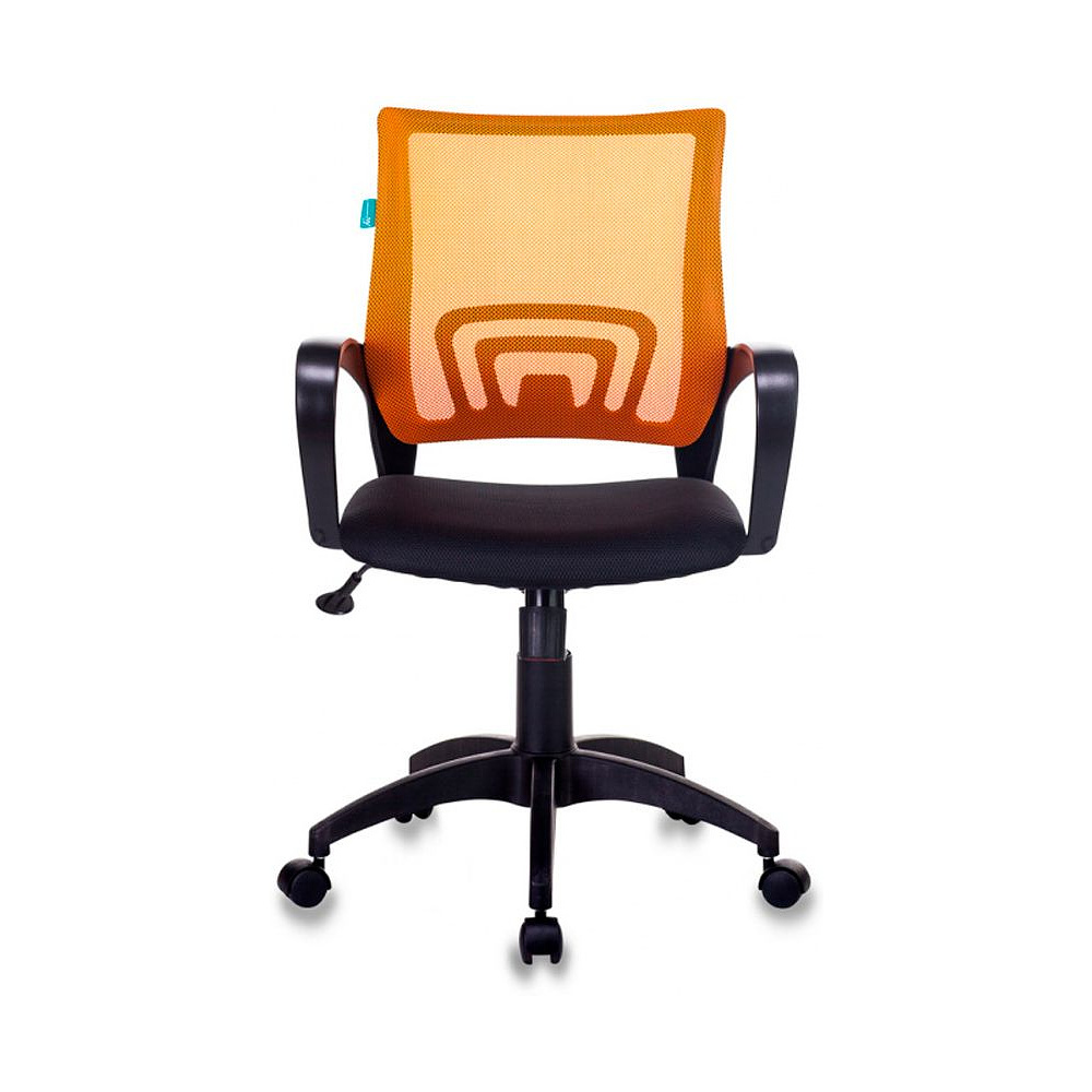 Кресло для персонала Бюрократ "CH-695N/BLACK", ткань, пластик, оранжевый - 3