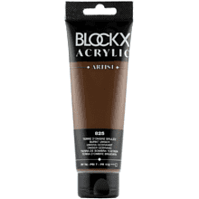 Краски акриловые "Blockx", 825 умбра жженая, 120 мл