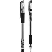 Ручка гелевая "Go Glide", 0.5 мм, прозрачный, стерж. черный