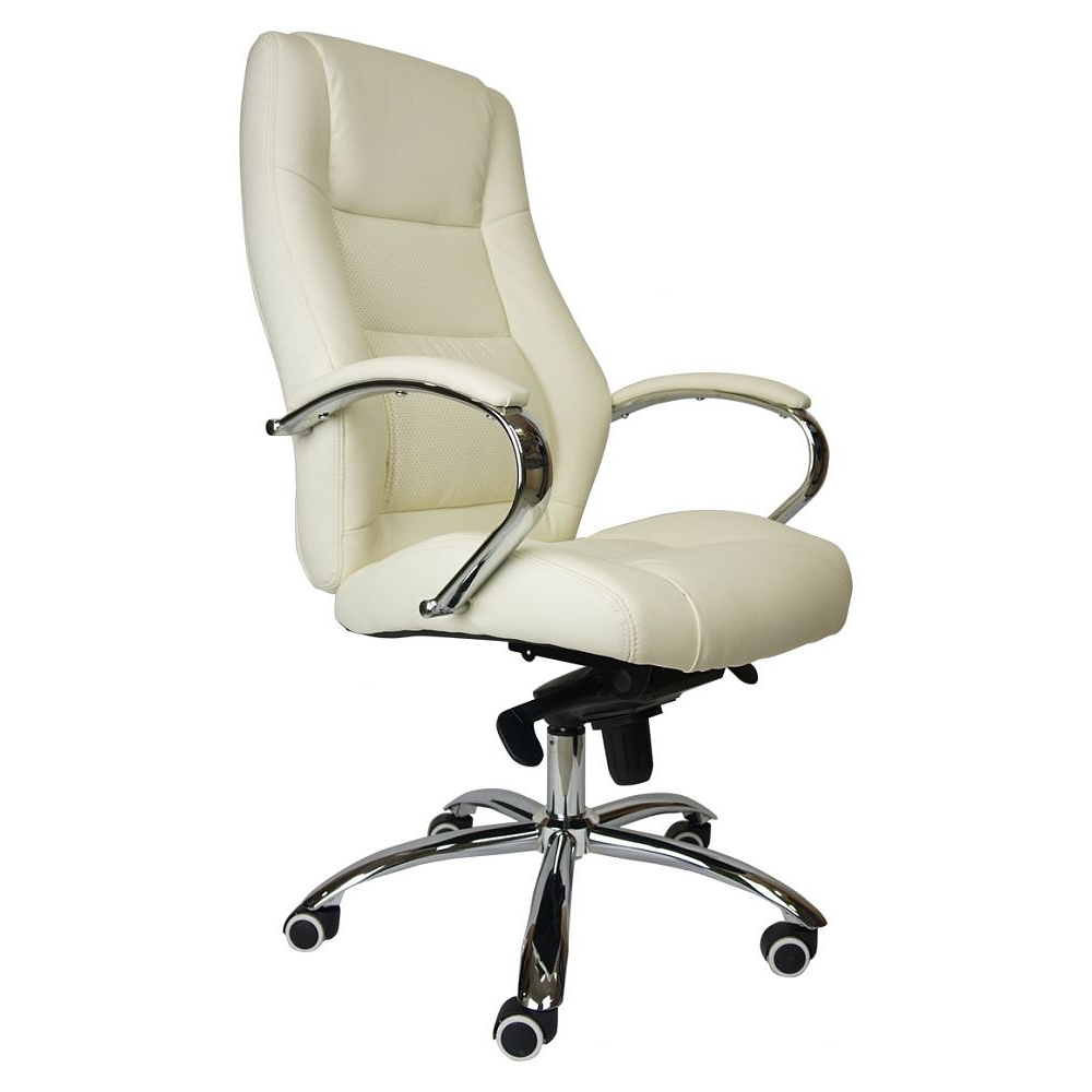 Кресло для руководителя "Kron", экокожа, металл, коричневый - 5
