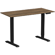 Стол с электроприводом WellDesk Prime 1300x675х18 черный/дуб санта-фе винтаж (9191461+9178196)