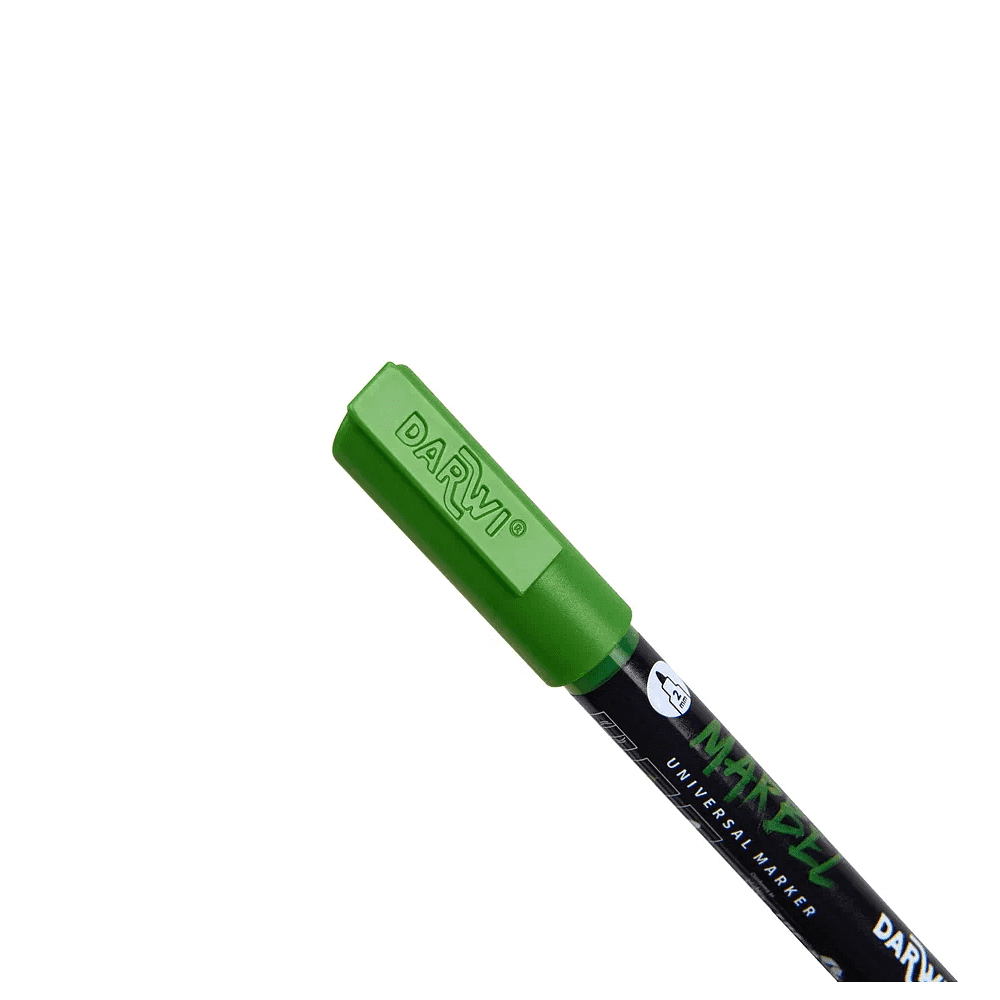 Маркер акриловый "Darwi.Marbel" 616, ярко-зеленый - 4