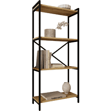 Стеллаж ALLERD RION, черный муар