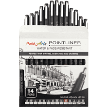 Набор ручек капиллярных "Pointliner", 14 шт, ассорти