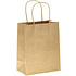 Пакет бумажный 240х140х280 Крафт 70, с кручеными ручками