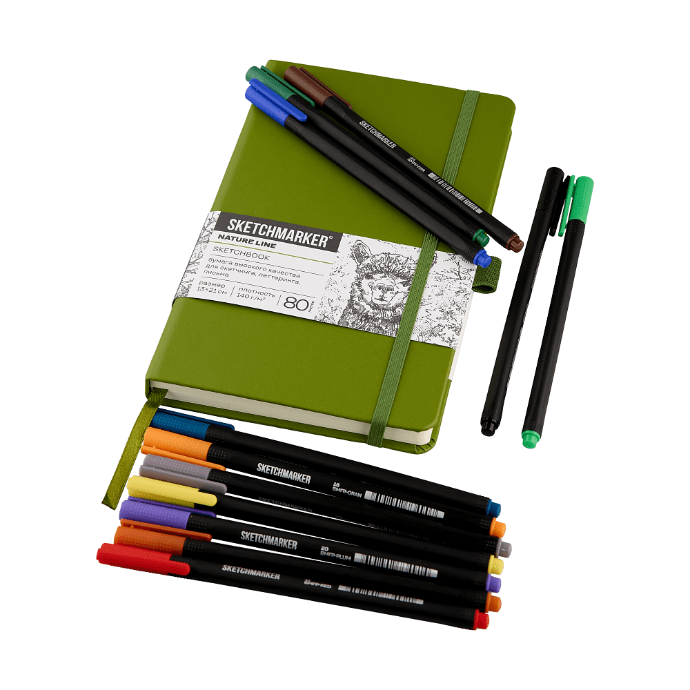 Ручка капиллярная "Sketchmarker Artist fine pen Main", 12 шт - 4