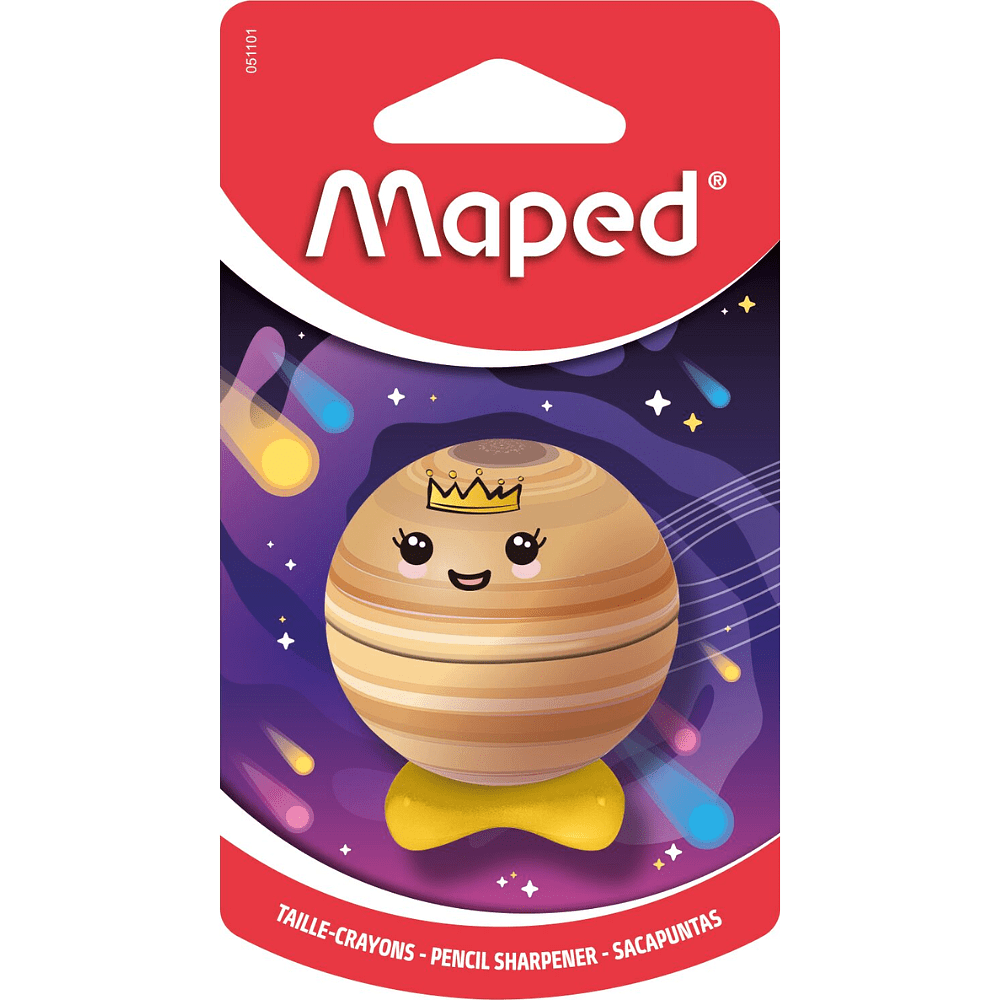 Точилка "Planet", 1 отверстие, ассорти - 3