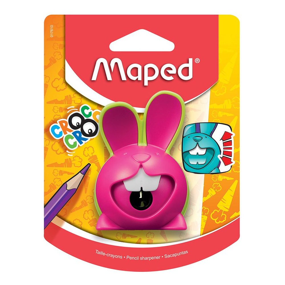 Точилка Maped "Croc Croc Innovation", 1 отверстие, ассорти, блистер - 3