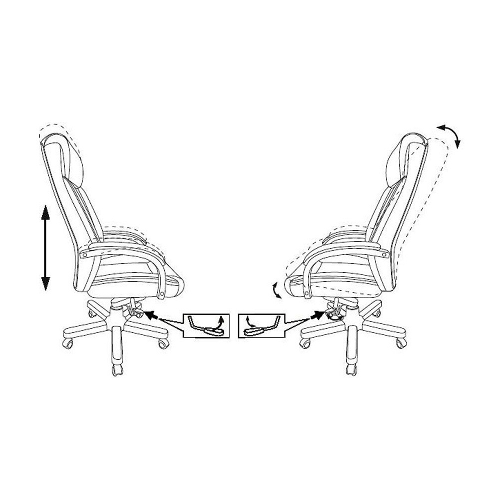 Кресло для руководителя Бюрократ "T-9922WALNUT/Black", кожа, дерево, черный - 7