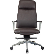 Кресло для руководителя Бюрократ VEGA, кожа, коричневый