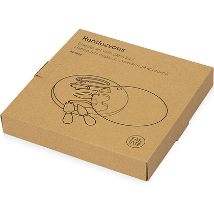 Набор для вина и сыра "Rendezvous", бежевый, серебристый, прозрачный - 11