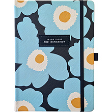 Ежедневник недатированный InFolio "Pear", A5, 192 страницы, линованный, голубой 