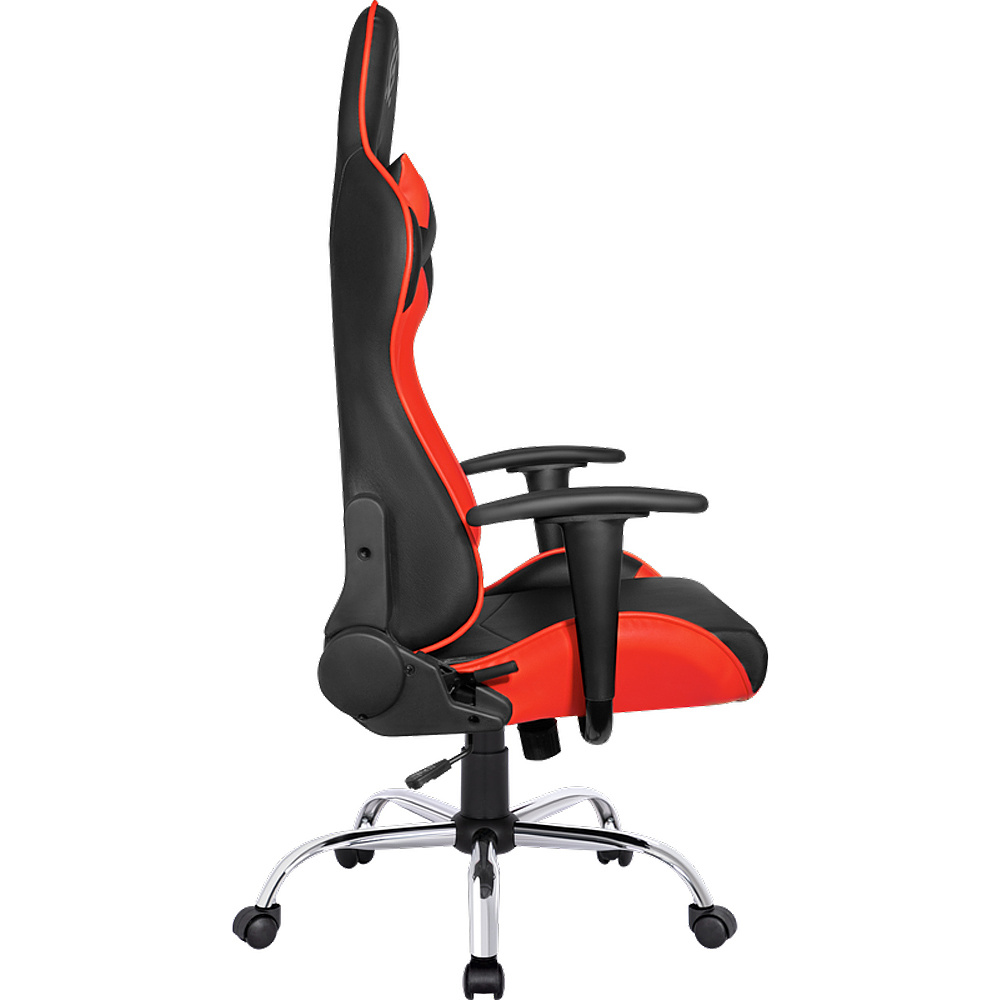 Кресло игровое Defender "Azgard", искусственная кожа, металл, черный, красный - 3
