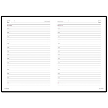 Ежедневник недатированный "Sidney Nebraska", A5+, 272 страницы, черный