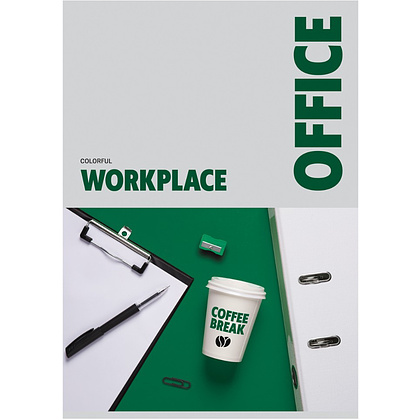 Тетрадь "Office", А4, 80 листов, клетка, ассорти - 3