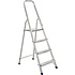 Лестница-стремянка Алюмет АМ704, алюминиевая матовая, 4 ступени