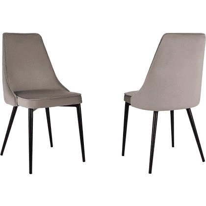 Стул Бюрократ "CH-K4_2", ткань, темно-бежевый, металл, комплект 2 шт.