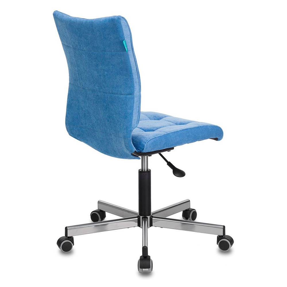 Кресло для персонала "Бюрократ СH-330M/VELV86", ткань, металл, голубой - 4