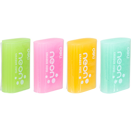 Ластик Deli "Neon", ассорти