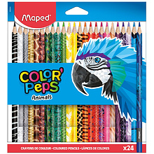 Цветные карандаши "Color' Peps Animal", 24 цвета
