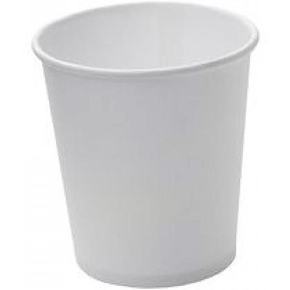Стакан картонный 250 мл, 1 слой, 50 шт/упак, белый