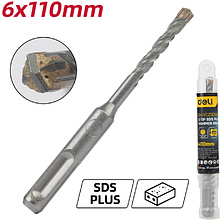 Бур по бетону Deli YS EDH-YCZ11006-E1, 6x110 мм, X-Tip, SDS-PLUS
