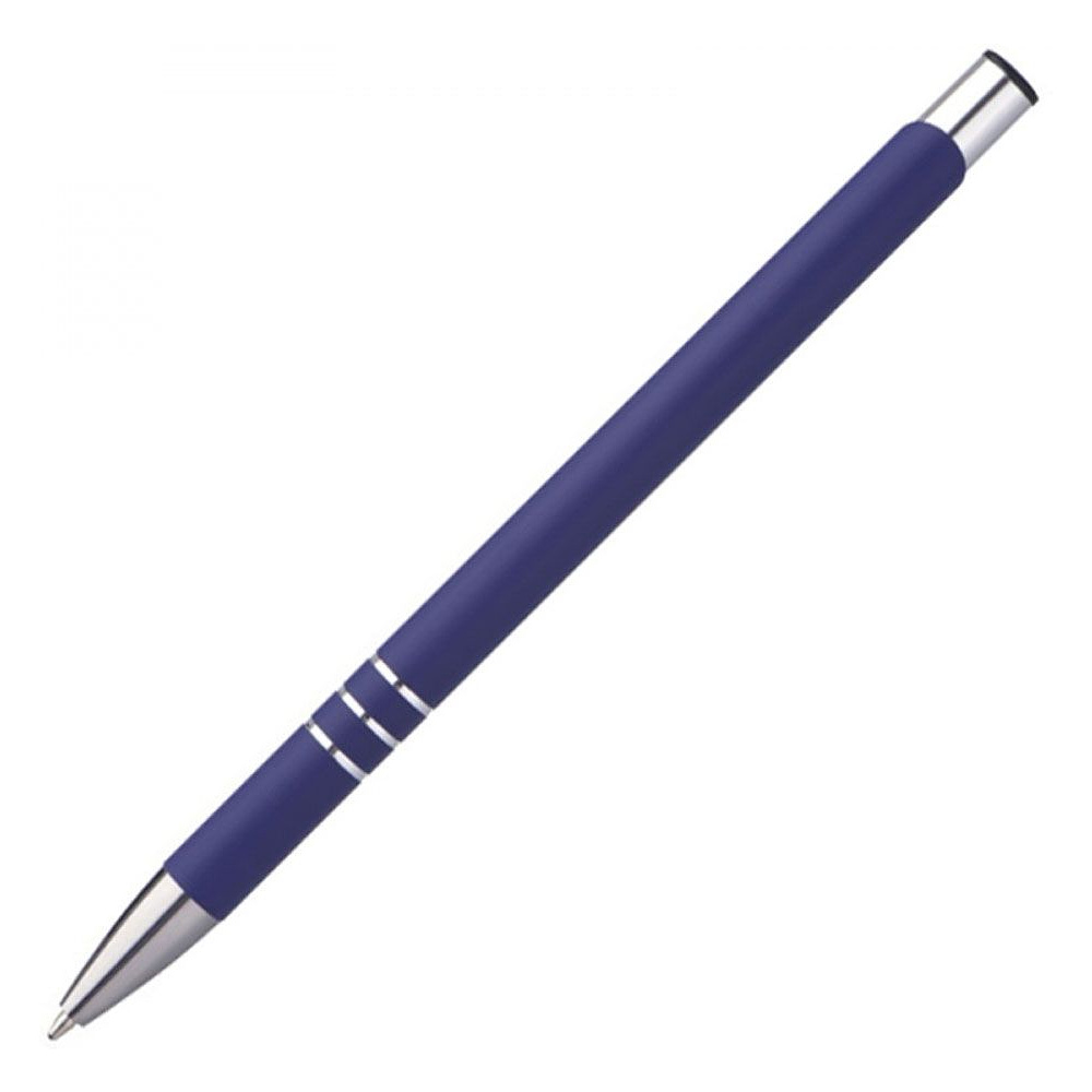 Ручка шариковая автоматическая "New Jersey", 0.7 мм, синий, серебристый, стерж. синий - 3