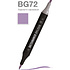 Маркер перманентный двусторонний "Sketchmarker Brush", BG72 серовато-сиреневый