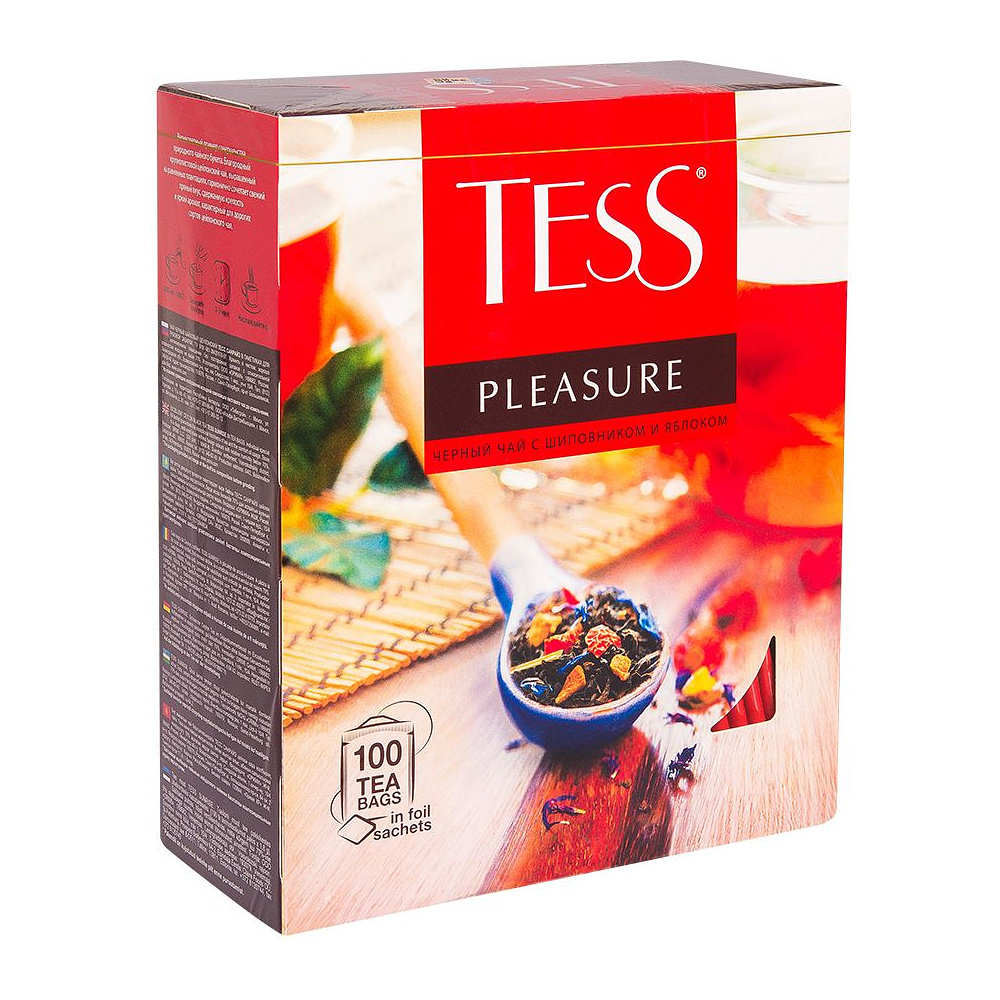Чай "Tess" Pleasure, 100 пакетиковx1.5 г, черный 999629 купить в Минске ...