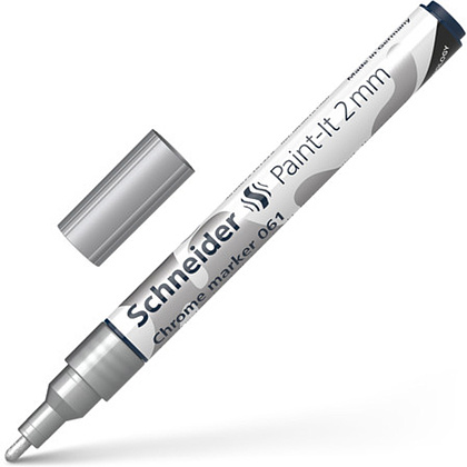 Маркер жидкий хром "Paint-It 061", 2 мм, хром металлик