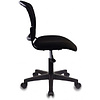 Кресло для персонала "Бюрократ CH-296NX", ткань, пластик, черный - 4