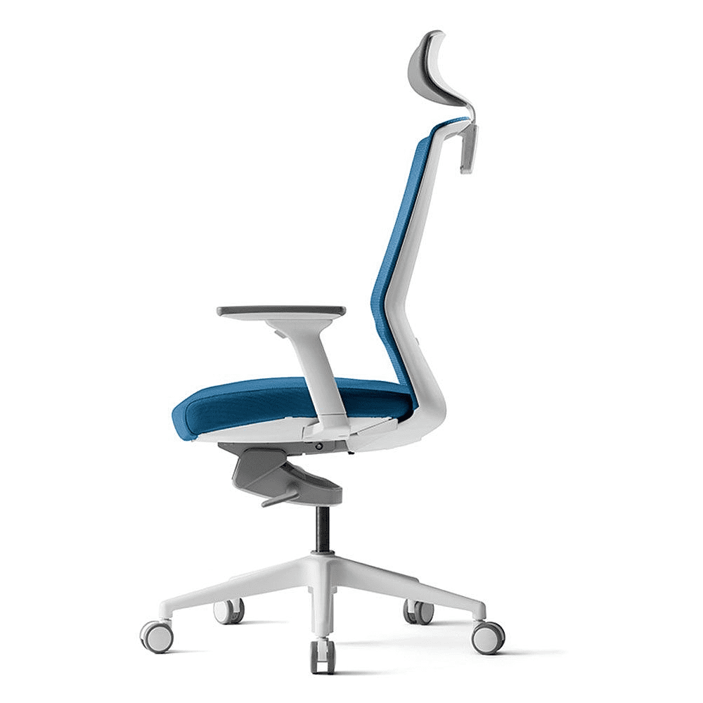 Кресло для руководителя BESTUHL "J1", сетка, ткань, пластик, голубой, -50% - 3