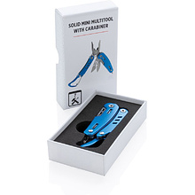  Мини-мультитул с карабином Xindao "P221.345", синий