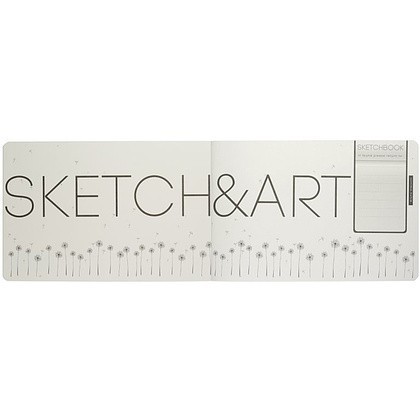 Скетчбук "Sketch&Art. Horizont", 21x14 см, 200 г/м2, 48 листов, черный - 5