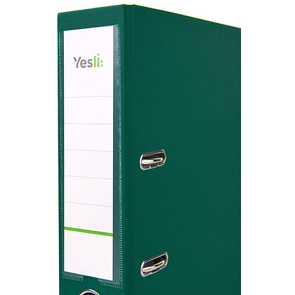 Папка-регистратор "Yesli:", А4, 75 мм, ПВХ, зеленый - 2