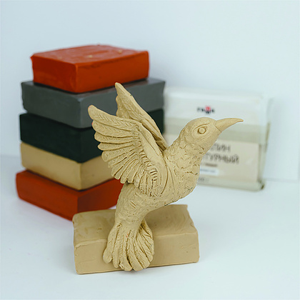 Пластилин скульптурный "Студия" Т, 500 г, белый - 4