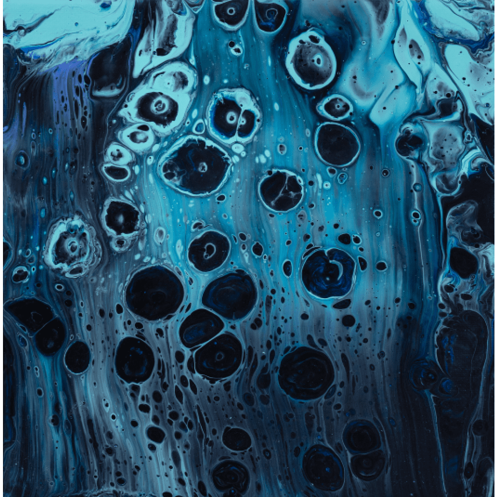 Краски акриловые для пуринга "HIMI", цвета вселенной, набор из 4 цветов, бутылки - 6