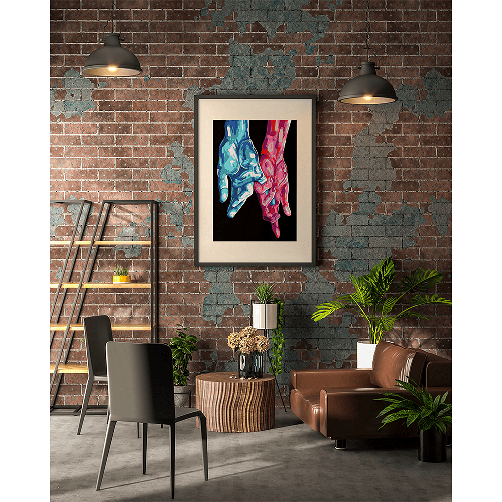 Картина по номерам "Руки" - 5