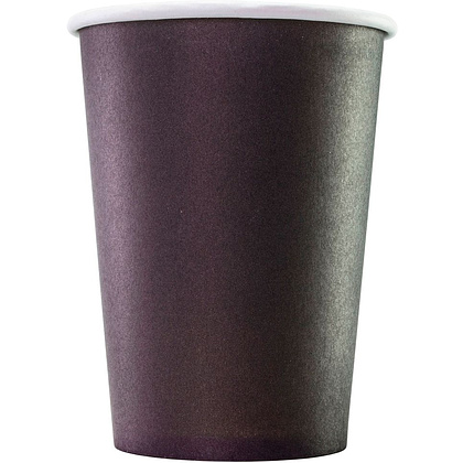 Стакан картонный, 300 мл, 50 шт/упак, черный