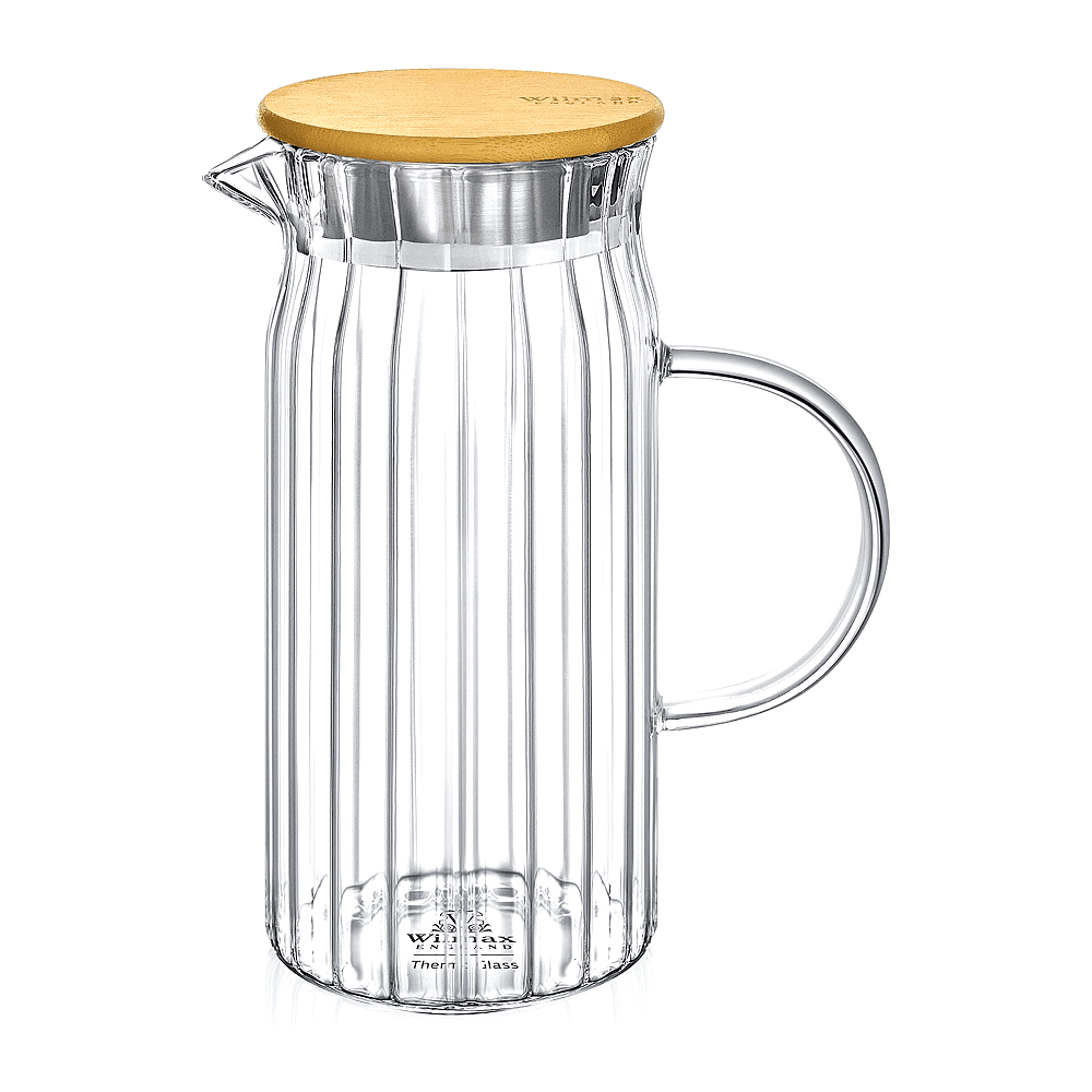 Кувшин стеклянный "WL-888217/А", 1000 мл, с крышкой, прозрачный