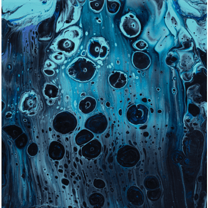 Краски акриловые для пуринга "HIMI", цвета вселенной, набор из 4 цветов, бутылки - 6