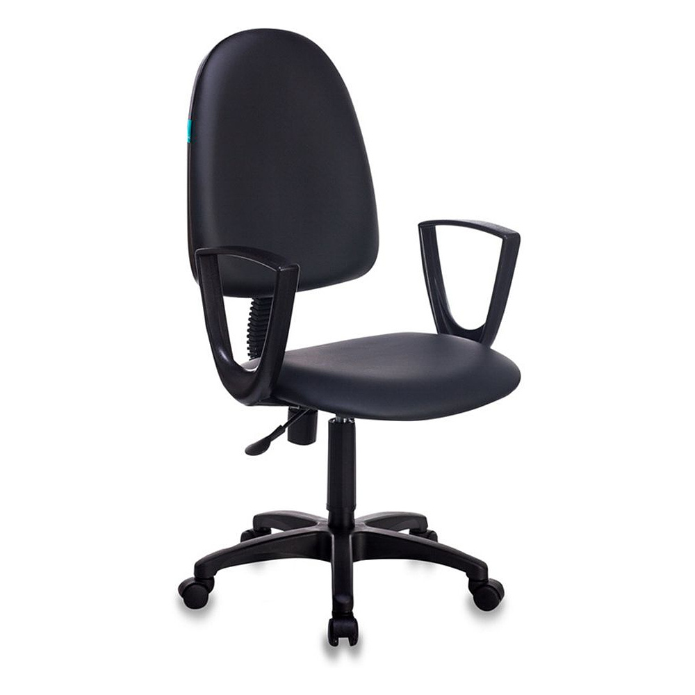 Кресло для персонала Бюрократ "Престиж+ CH-1300N/OR-16", кожзам, пластик, черный 